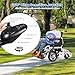 Lightweight Electric Wheelchair,Foldable Power Wheelchairs for Adults,500W All Terrain Motorized Wheelchair,Portable Intelligent Mobility Wheechair for Seniors,Airline Approved Travel Wheelchairs