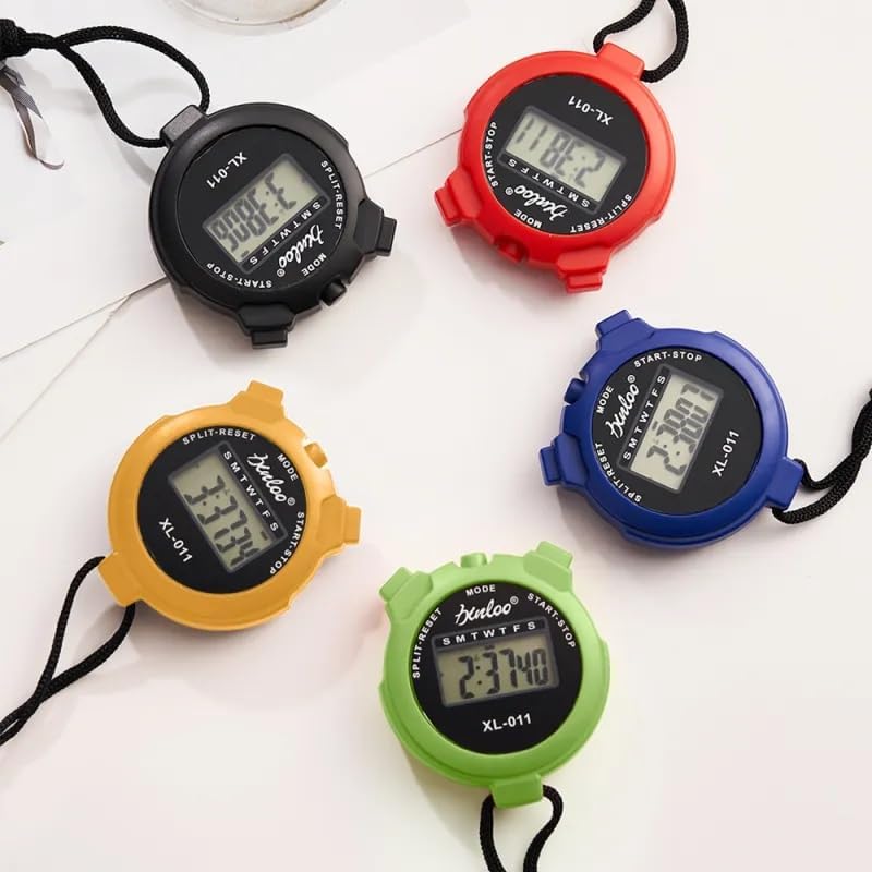 Miniatura 4 de Cronómetro digital personalizado con foto y texto, pantalla grande, funciones de regazo y división, calendario de reloj, alarma - Cronómetro