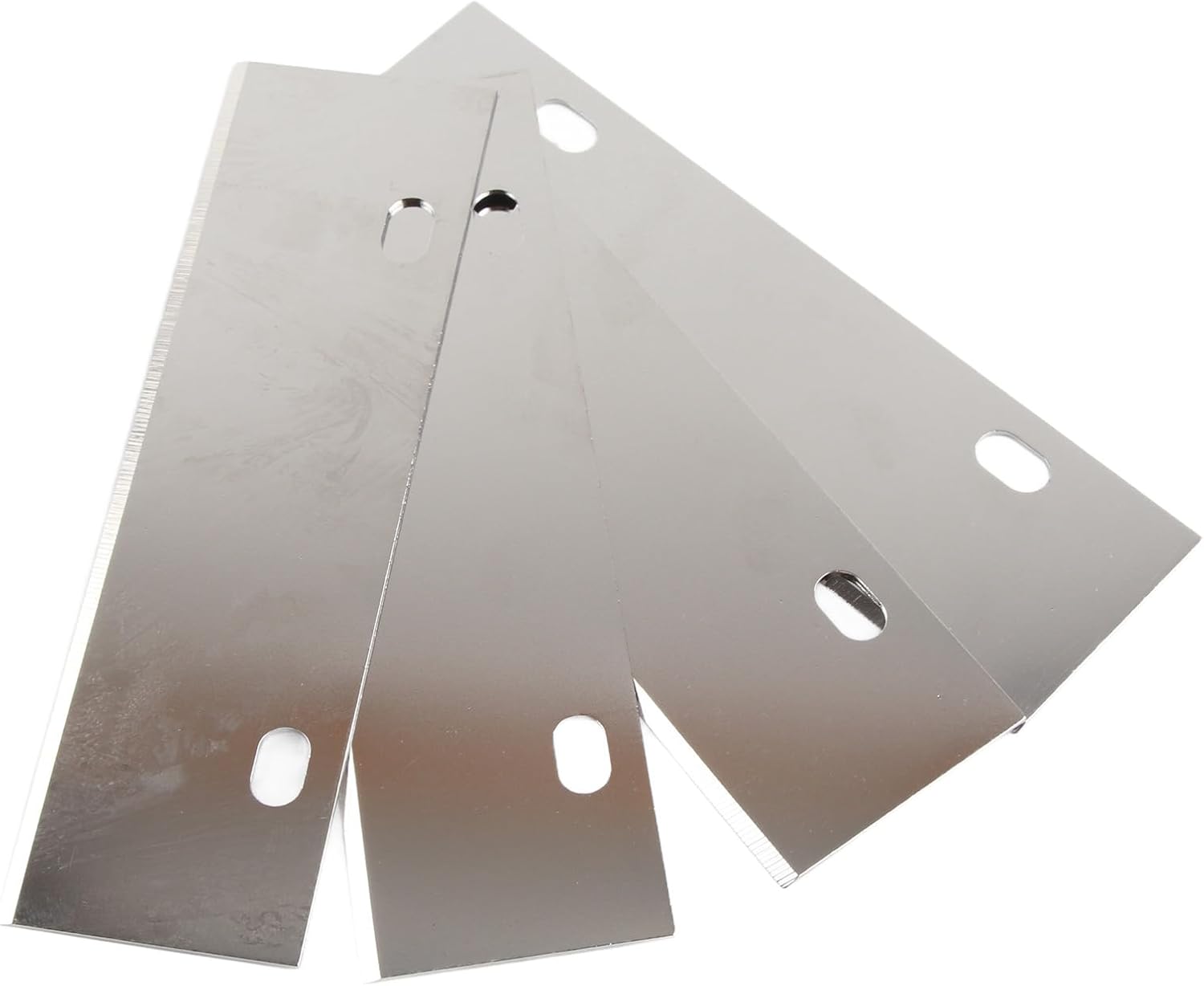 4Pcs Grill Scraper Blades, 6 x1.8in Stainless Steel Grill Griddle Scraper Blade Replacement Flat Top Grill Accessories Griddle Cleaning Kit for Outdoor BBQ
