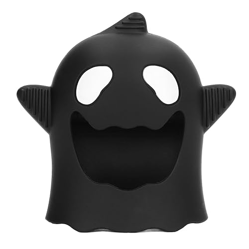 Never Drop - Juguetes de dentición para bebés, mordedor de silicona para calmar la dentición, juguetes masticables para bebés (fantasma de