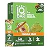 IQBAR Clean Plant Protein Bars - Matcha Chai - 12 Count - Keto, Vegan, High Fiber, Gluten and Dairy Free, Low Sugar Snack - Brain and Body Nutrients for Focus, Energy, Meal Replacement