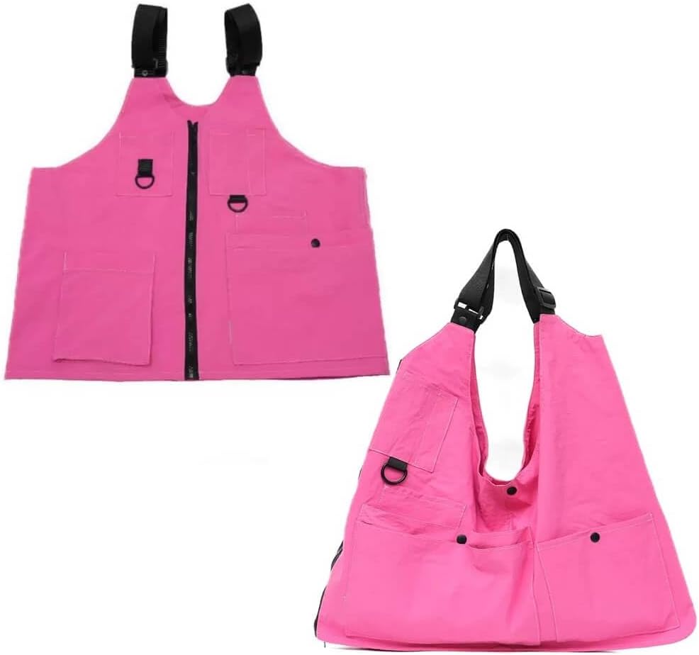 2-in-1 Vest Backpack for Women, Convertible Utility Vest Bag with Multiple Pockets (Blue)