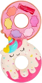 KIT Maquiagem Paleta Sombra Com Batom Donuts Infantil