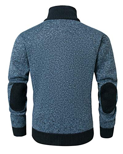 Image of Vcansion Men's Classic Cardigan Sweaters Stand Collar Slim Fit Casual Knitted Sweater