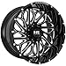 HardRock H508 BlackTop Xposed 22x12 6x135-51mm Black/Milled Wheel Rim 22