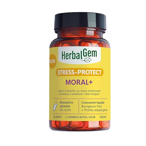 HERBALGEM - GEMMOCAPS® STRESS-PROTECT MORAL+ - Stress émotionnel - 30 Capsules