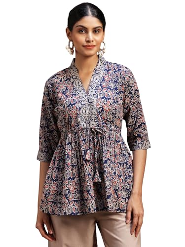 Image of Libas Printed Cotton A-Line Kurti