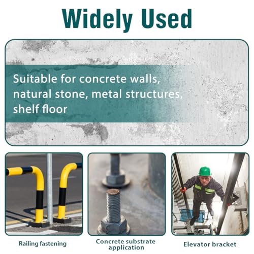 1234 x 4-12 inch wedge anchor stainless steel concrete anchors heavy duty expansion bolt fasteners for high strength concrete bricksblocks natural stone 5 pcs