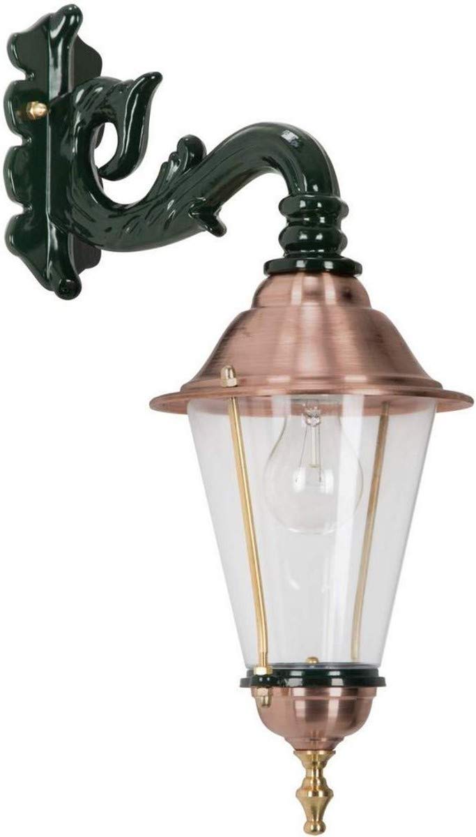 Casa Padrino Lampa zewnętrzna w stylu secesyjnym 19 x 30 x wys. 47 cm - różne kolory - odporne na warunki atmosferyczne oświetlenie zewnętrzne, kolor:zielony/miedziany