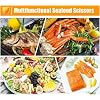 Kitchen Seafood Scissor for Crab Legs, 6 Pack Crab Leg Scissors Lobster Shell Cracker, Lobster Shrimp Crayfish Crawfish Fish Scissors, Seafood Crabs Crackers and Tools
