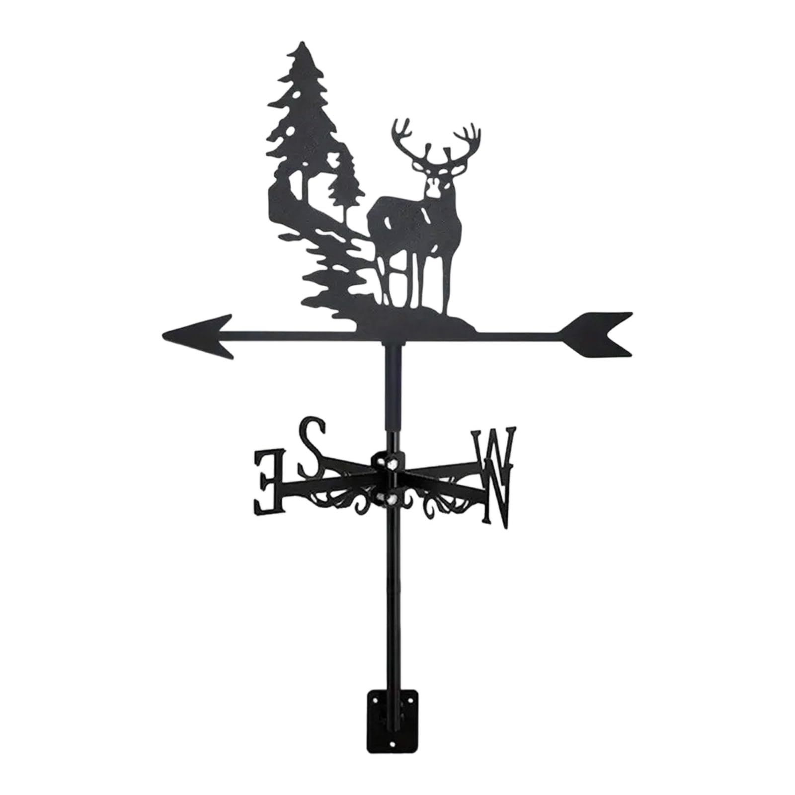 Weather Vane Iron Rooster Wind Light Garden Yard Shed Accessories Outdoor Weather Vane