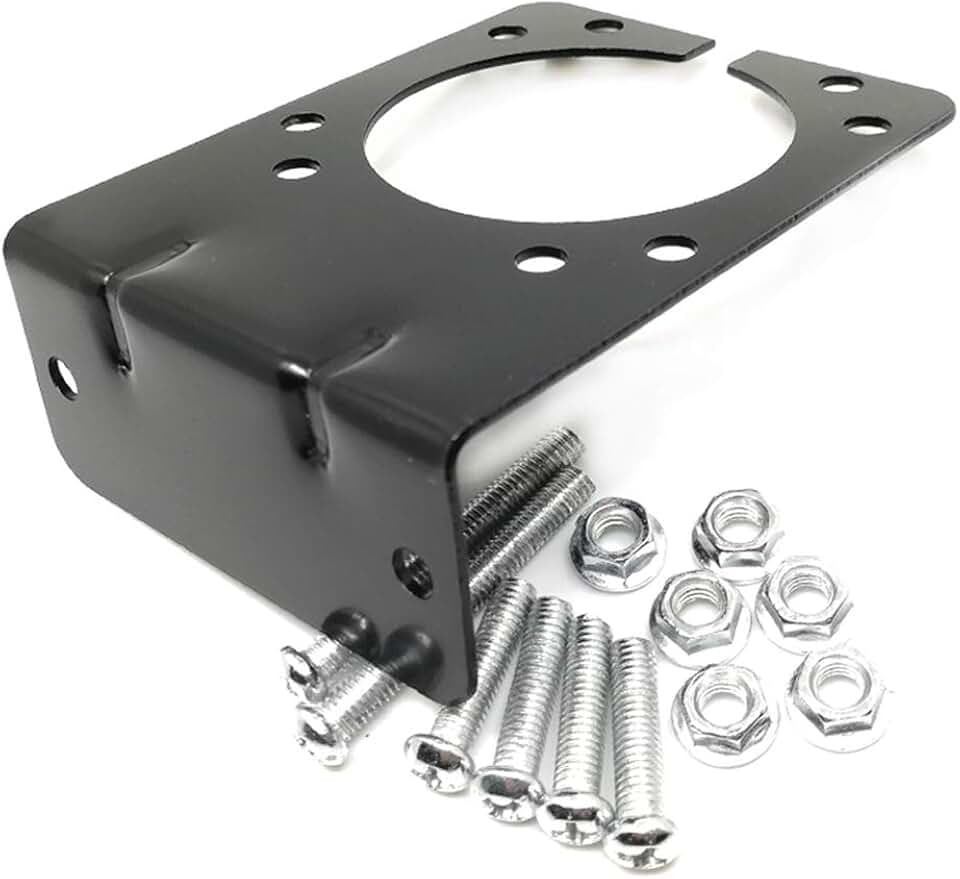 7 way trailer plug bracket