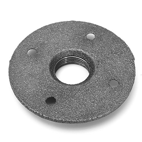 EsportsMJJ 10Pcs 3/4 Pulgadas De Hierro Maleable Piso Brida De Acero Tubería De Hierro Montaje En Pared