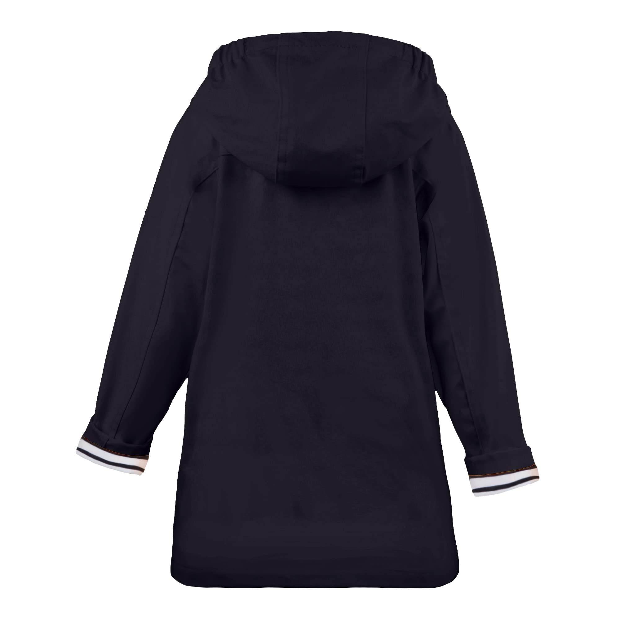 Breizh Ocean - Ciré, Imperméable Enfant, Création Française ELVEN Mixte Garçon ou Fille - Impermeable Enfant Intérieur Rayé Style Marinière avec Capuche - Manteau Garcon ou Fille de 1 à 14 ans