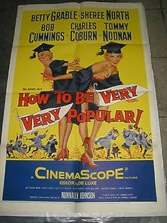 HOW TO BE VERY VERY POPULAR / ORIG. U.S. ONE-SHEET MOVIE POSTER (BETTY GRABLE)
