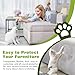 12 Pack Self Adhesive Cat Scratch Furniture Protectors – Anti-Scratch Couch Guards for Cats, Clear Single-Sided Furniture Protectors to Prevent Damage from Claws