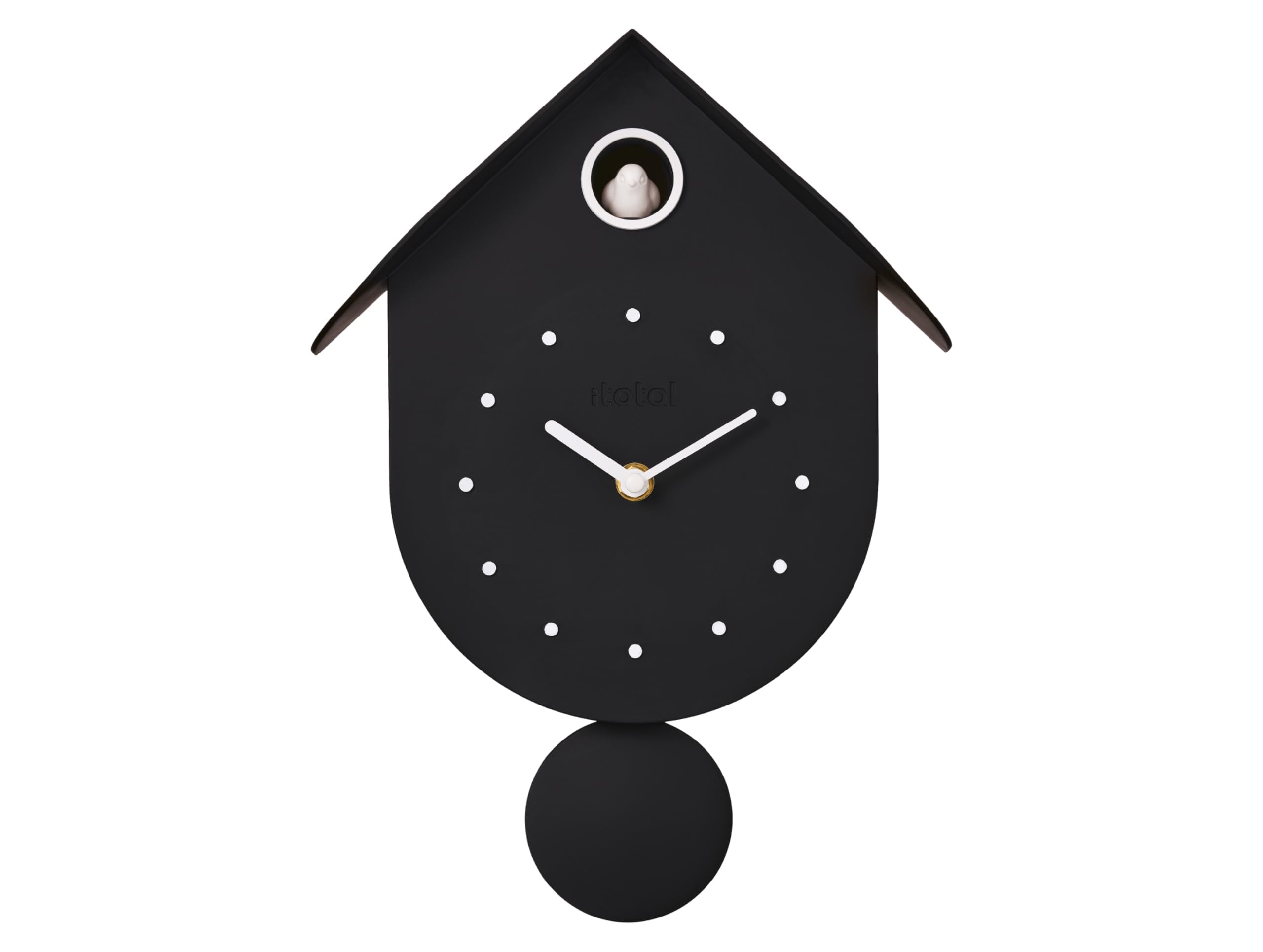 Reloj de cuco de pared decorativo I-TOTAL con pájaro colorido moderno