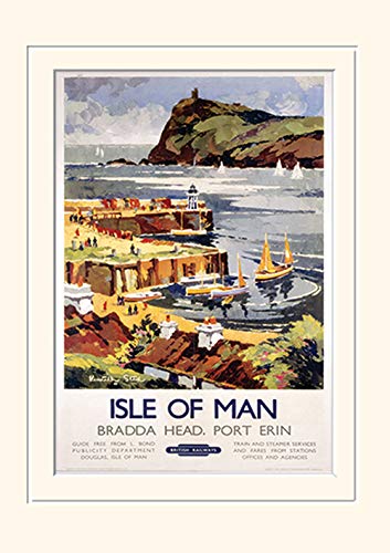 Isle of Man National Railway Museum impression montée 30x40 cm pour collectionneur