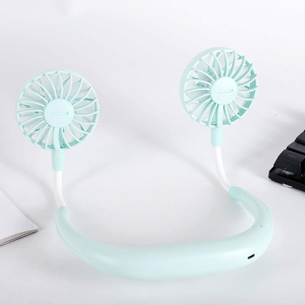 Ventilador de cuello portátil recargable para aliviar el sofoco en exteriores con USB 8