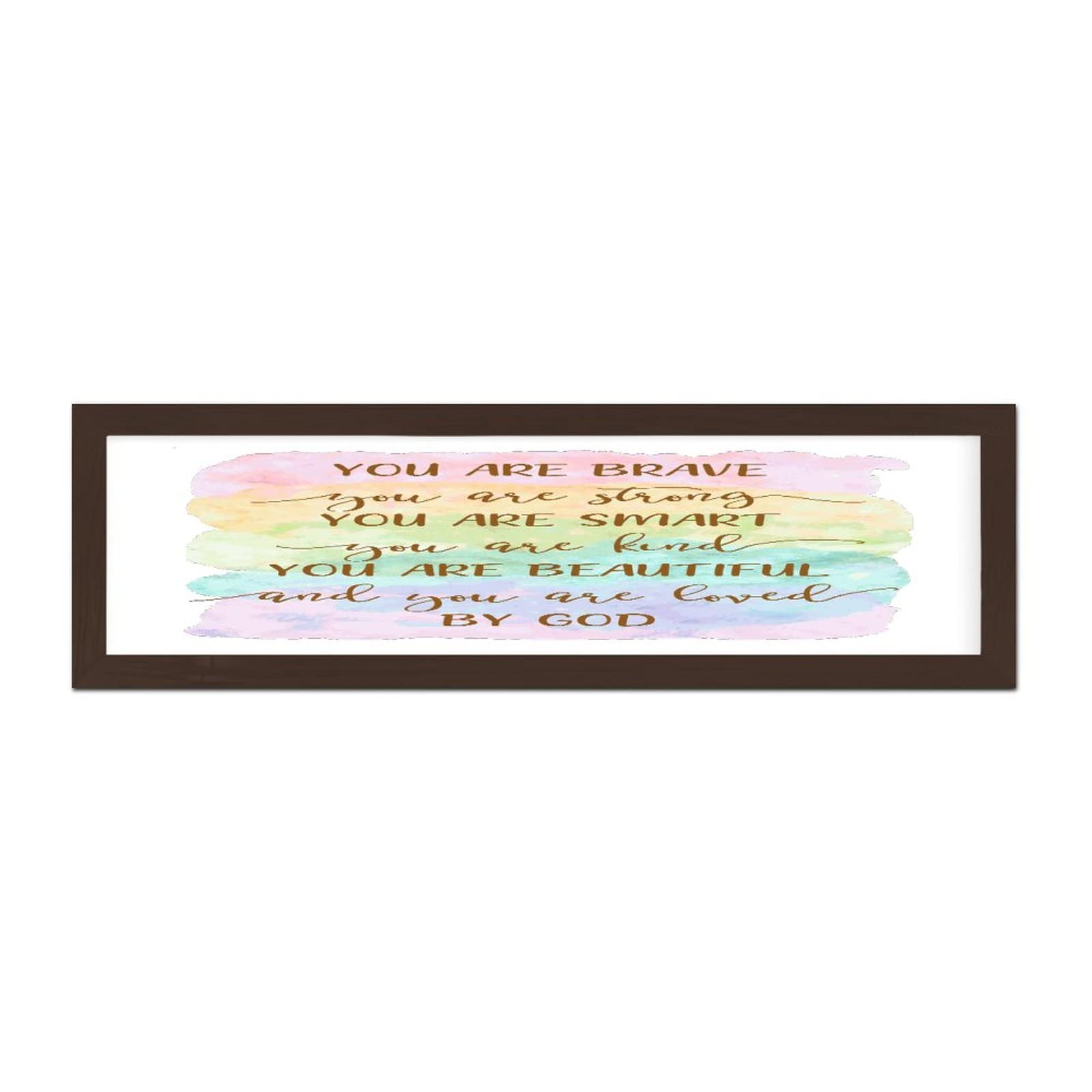 Plaque bois You Are Brave pour habiller les murs du salon ou du bureau