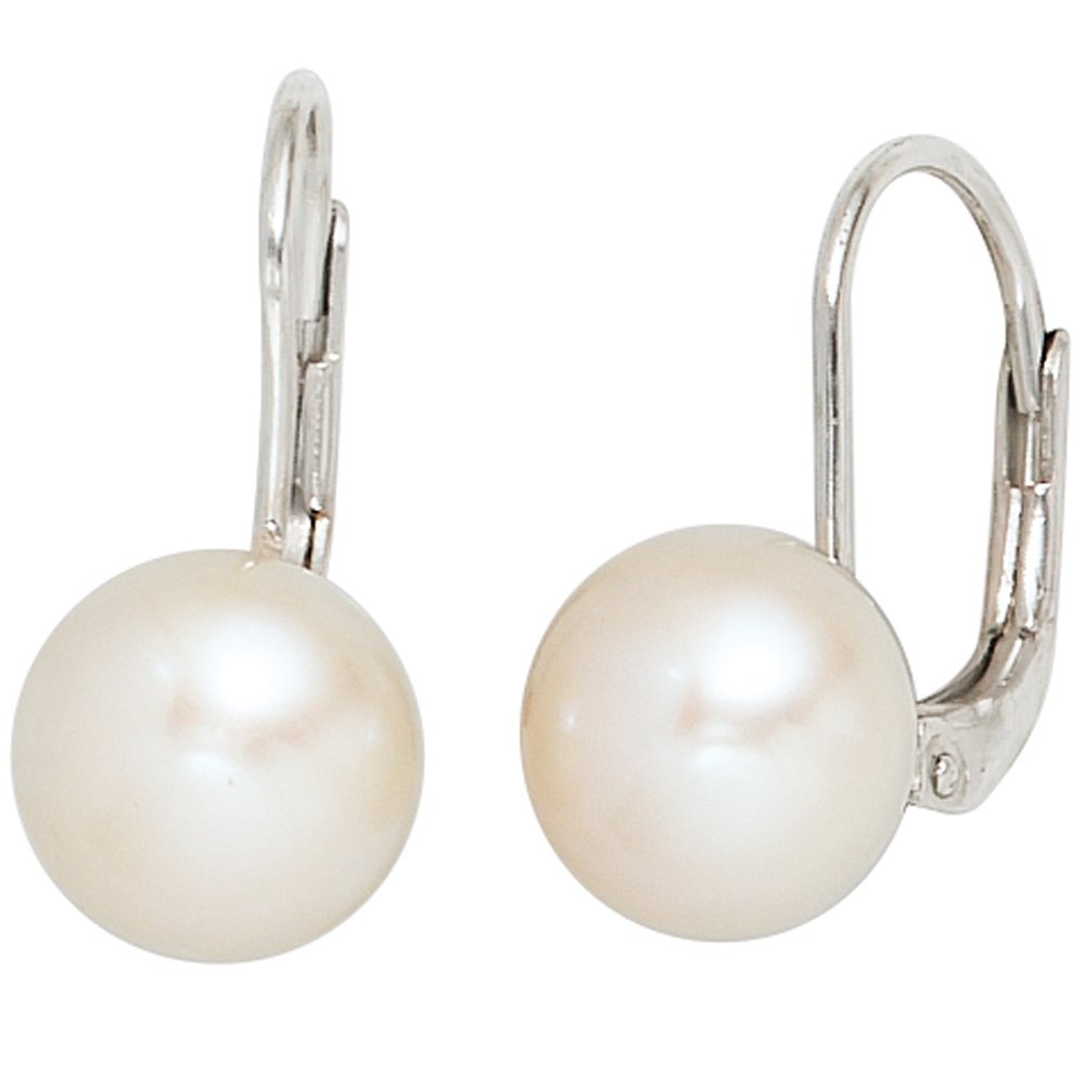 Jobo Damen-Ohrhänger aus 925 Sterling Silber mit Perlen
