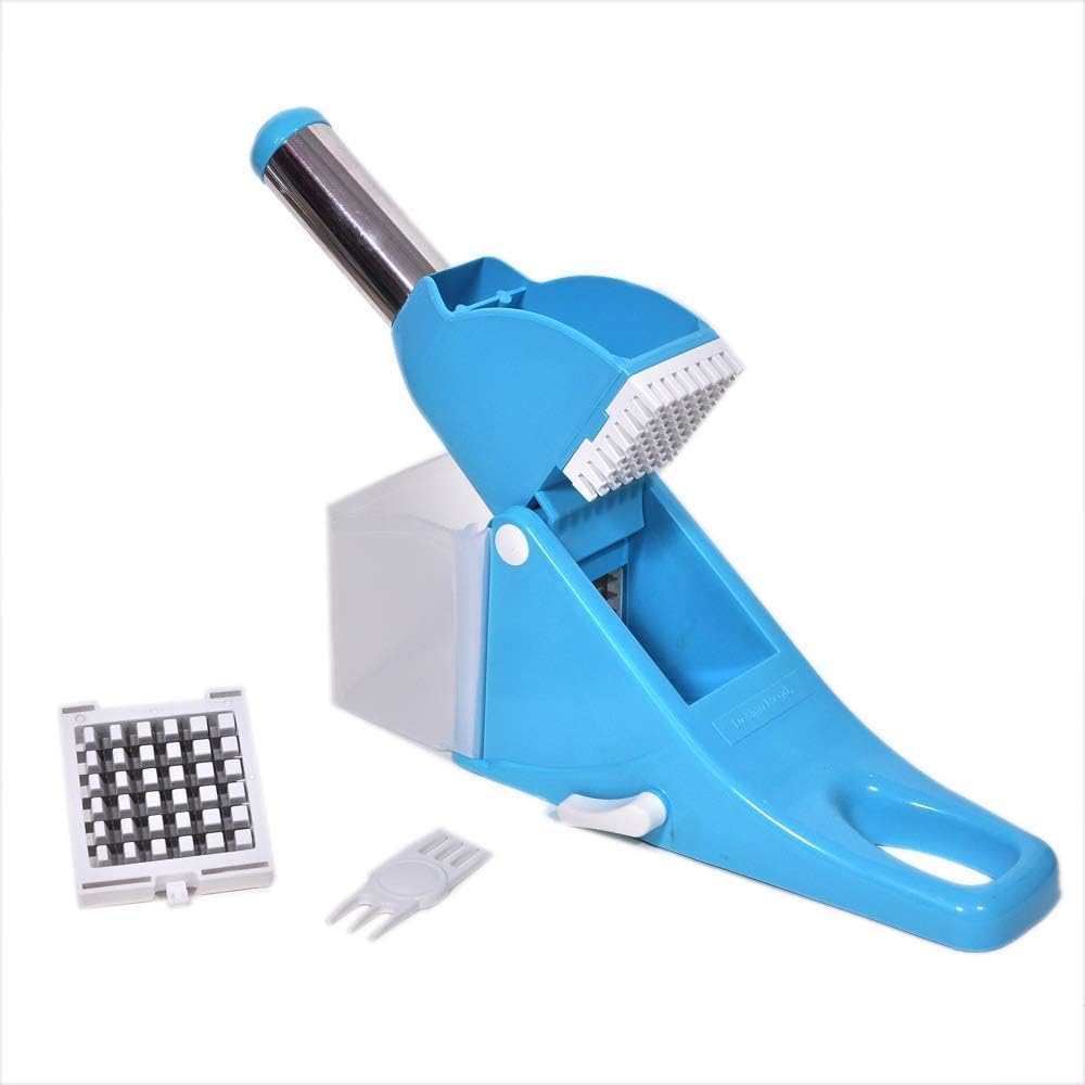 Manual Vegetable Chopper & Potato Cutter | Hand Press French Fries Maker | Multipurpose Veg Cutter with Storage Box | Easy to Use Kitchen Tool-image-40