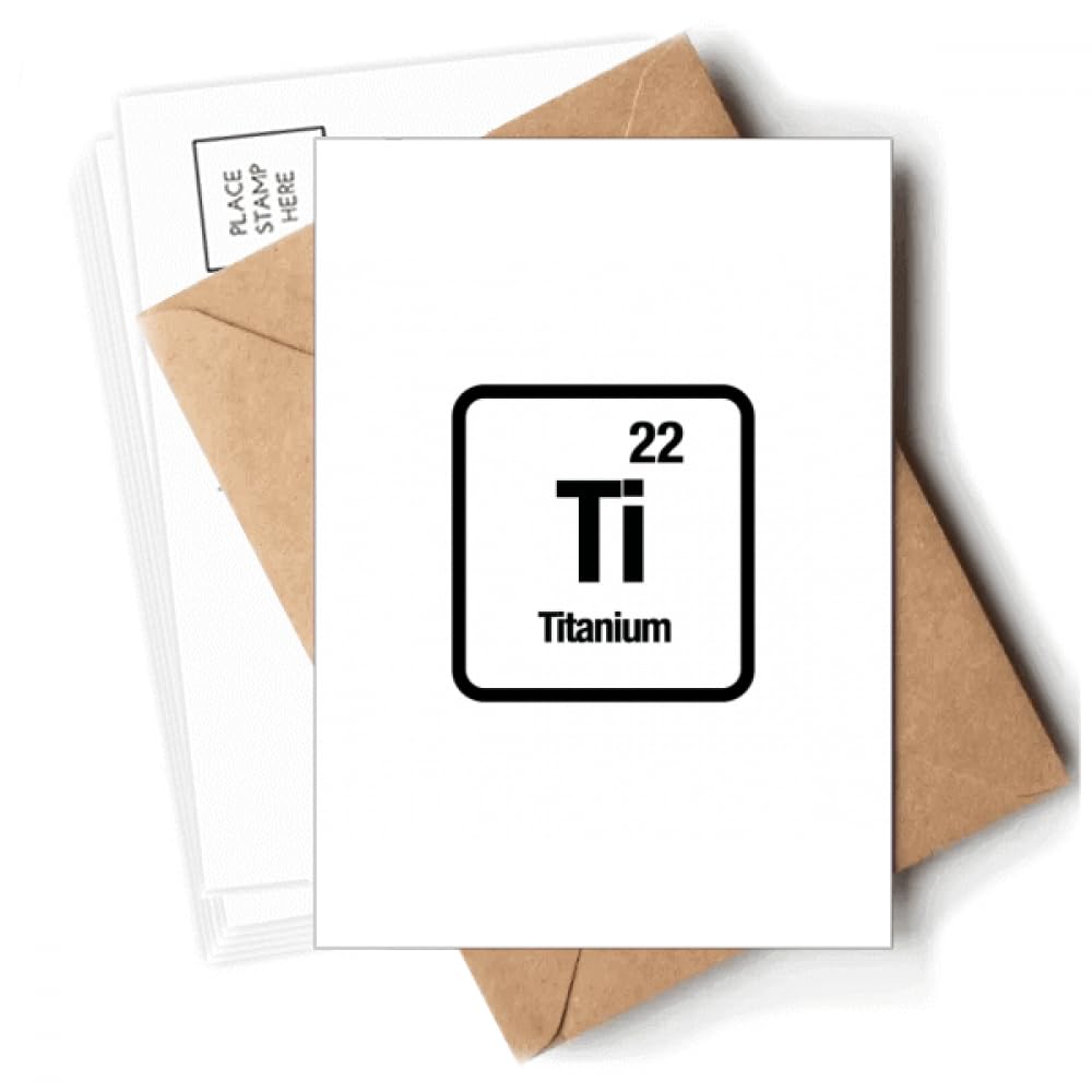 Ti Checal Element chem Science Postcards Envelopes Blank Note Cards Mailing