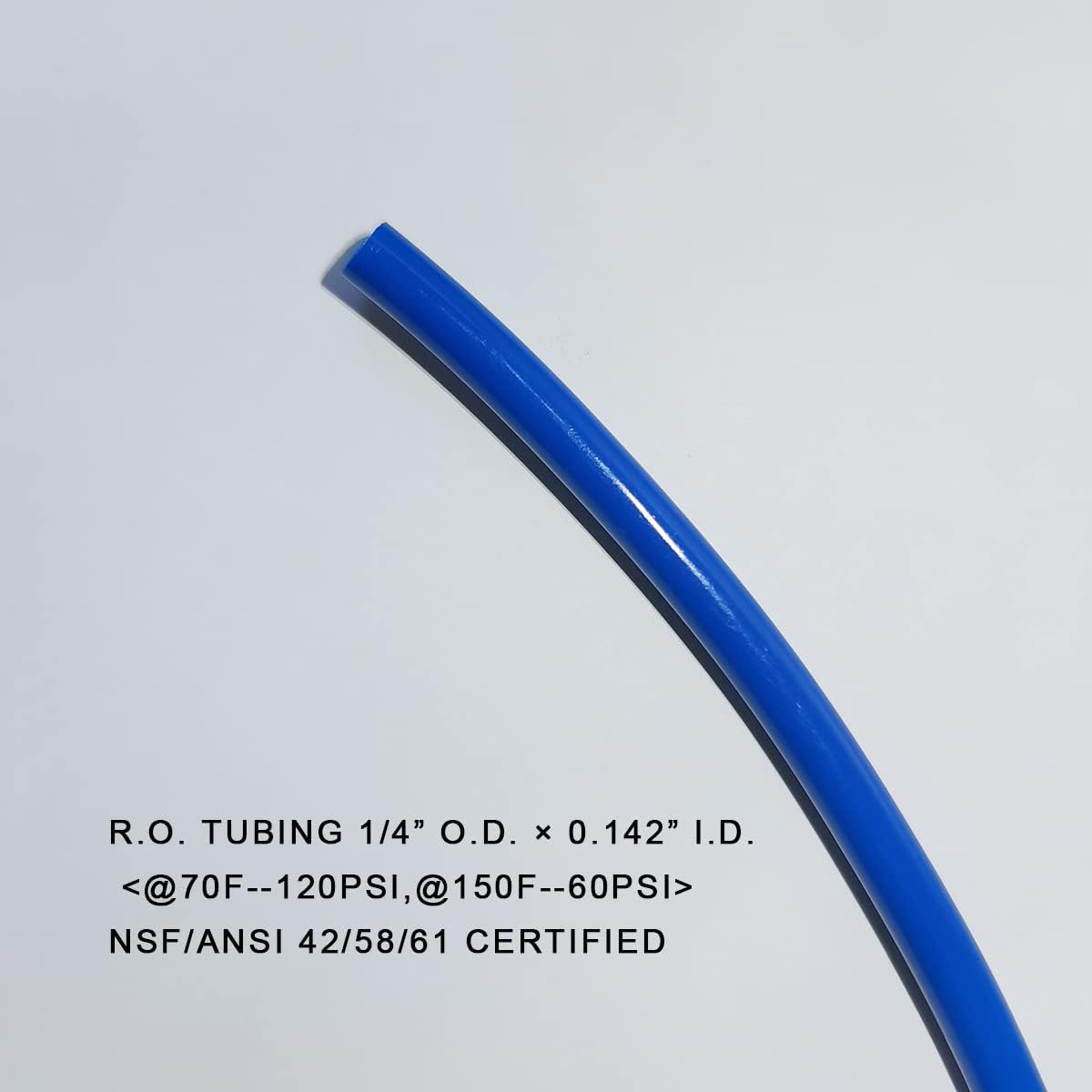 Malida Size 1/4 Inch, 30 Meters 100 feet Length Tubing Hose Pipe for RO Water Filter System (blue)