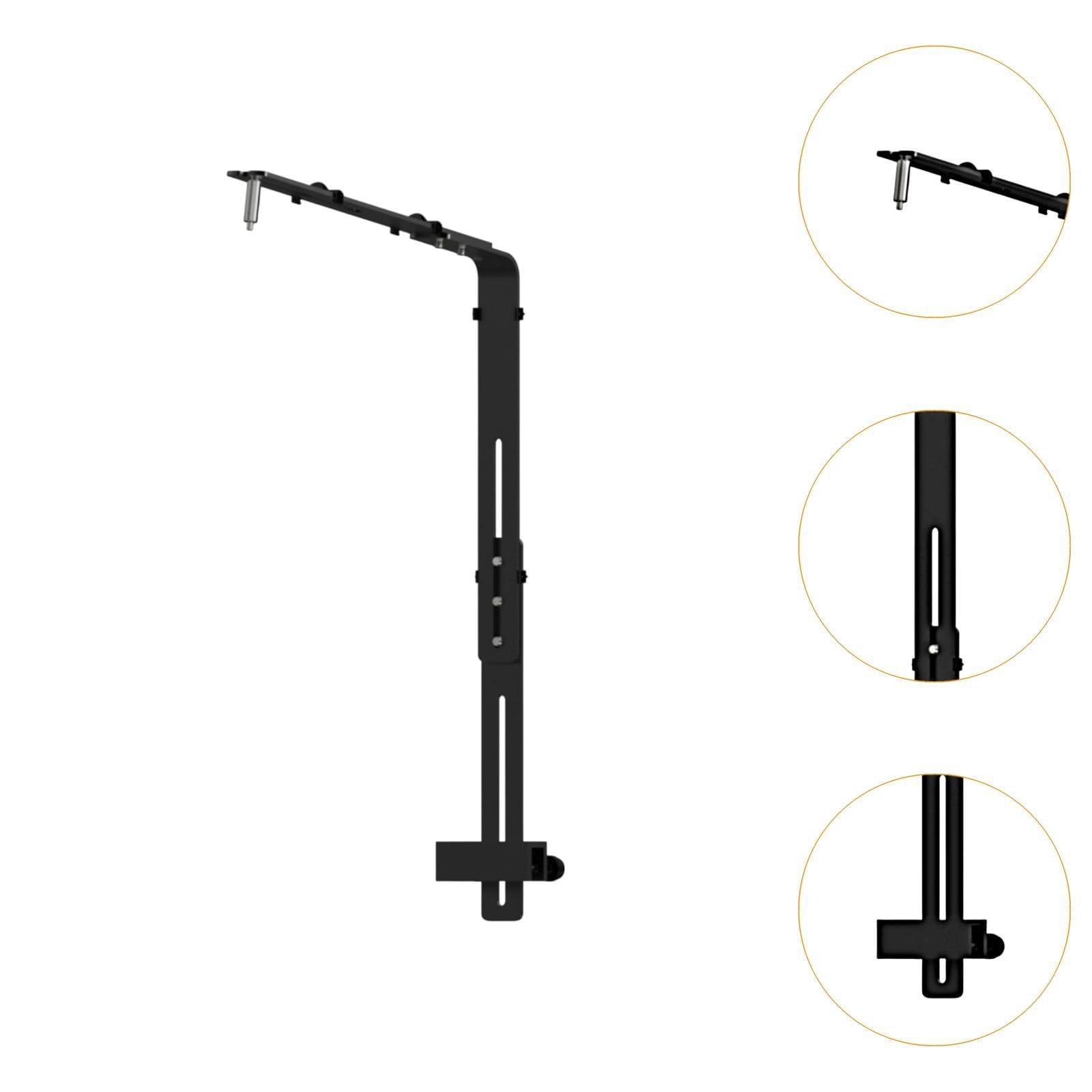 Milageto Tank Licht Halterung Ständer Hängelampe Halterung praktische Dekoration Tragbare Lampen Halter Aquarium Licht Halter Zubehör, Schwarz 5mm