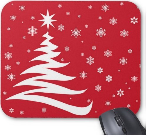 Gaming Mouse Pad Marry Christmas for Desktop and Laptop 1 Pack 22x18cm/7x8.66inch