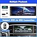 UNITOPSCI Single Din Car Stereo with Apple CarPlay Andriod Auto Bluetooth 6.86 Inch HD Touch Screen Radio Mirror Link Car MP5 Player FM Radio Receiver Dual USB Fast Charge Media Player + Backup Camera