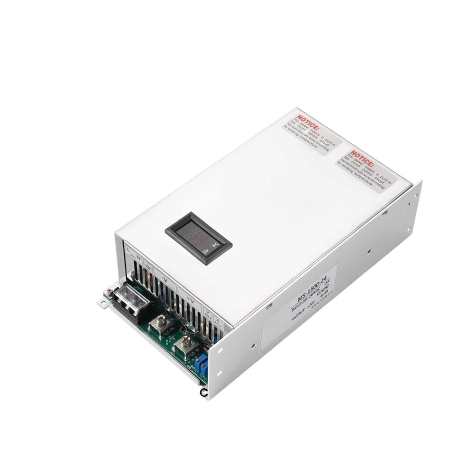 SSDXFJZR 1200W 1500W Switching Power Supply 12V 24V 36V 48v 60V 72V 110V 220V Adjustable Digital Display Industry(0-150v-1200w)