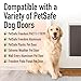 Evergreen Pet Supplies Replacement Dog Door Flap Compatible with PetSafe Freedom PAC11-11039 - Easy-Install Doggy Door Flap - Large, Brown
