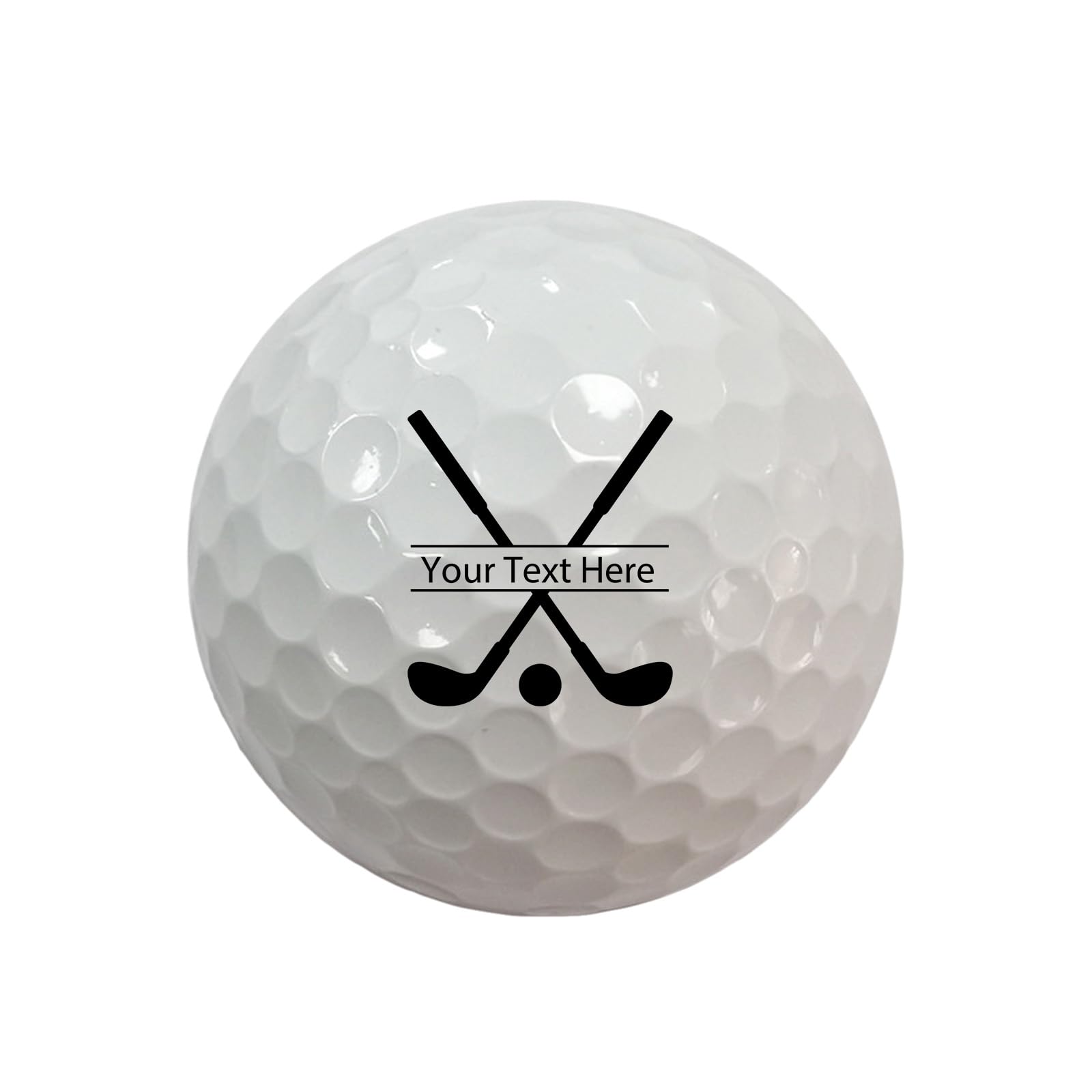 JPHCHSC Personalised Golf Balls, Dual-Layer Construction, Custom Unique Gift for Men, Photo Icon Text Customisation, Birthday Father's Day Golf Gifts (Your Text Here, 9)