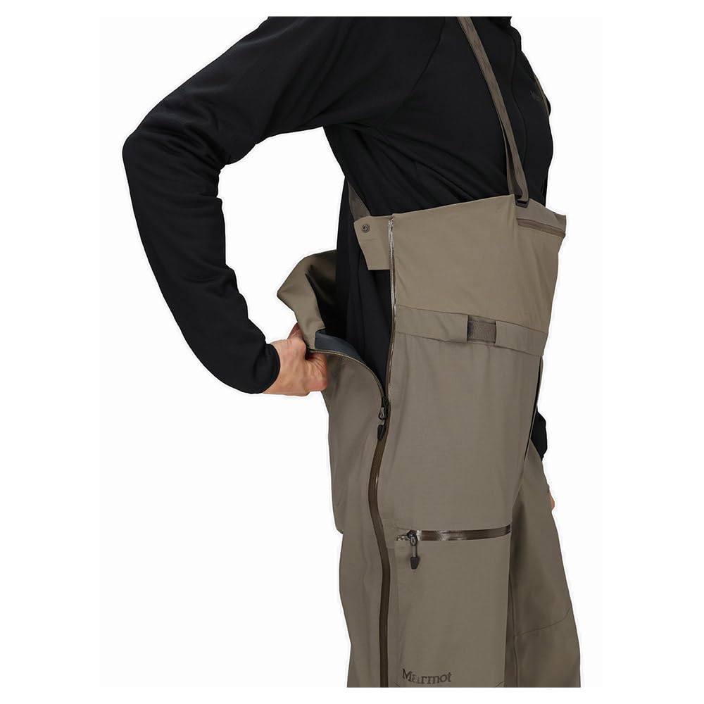 MARMOT Solitude UL Bio 1/4 Bib Outdoor Bereit Outdoor Ausrüstung Claystone XL