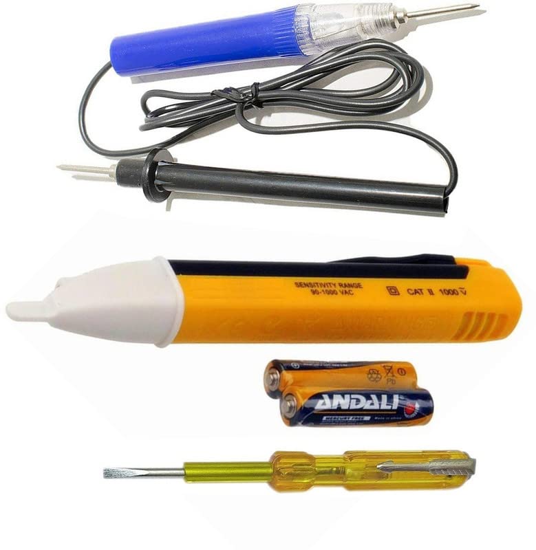 See full amazon price history chart for Inditrust NEW Heavy Duty Three type Electric Tester 1pc Voltage Alert 1pc Continuity Tester and 1pc Electric Tester (Pack of 3pcs) Analog Voltage Tester Inditrust NEW Heavy Duty Three type Electric Tester 1pc Voltage Alert 1pc Continuity Tester and 1pc Electric Tester (Pack of 3pcs) Analog Voltage Tester (B0BQRKBKLD) Amazon Price History, Amazon Price Tracker