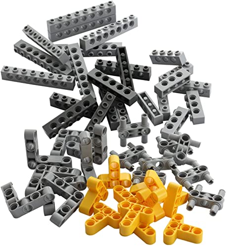 Image of SEEMEY 130 Pcs Gear Set Compatible with Lego Technic, Chain Link Connectors Gears Bricks for Robot STEM MOC （Random Color）