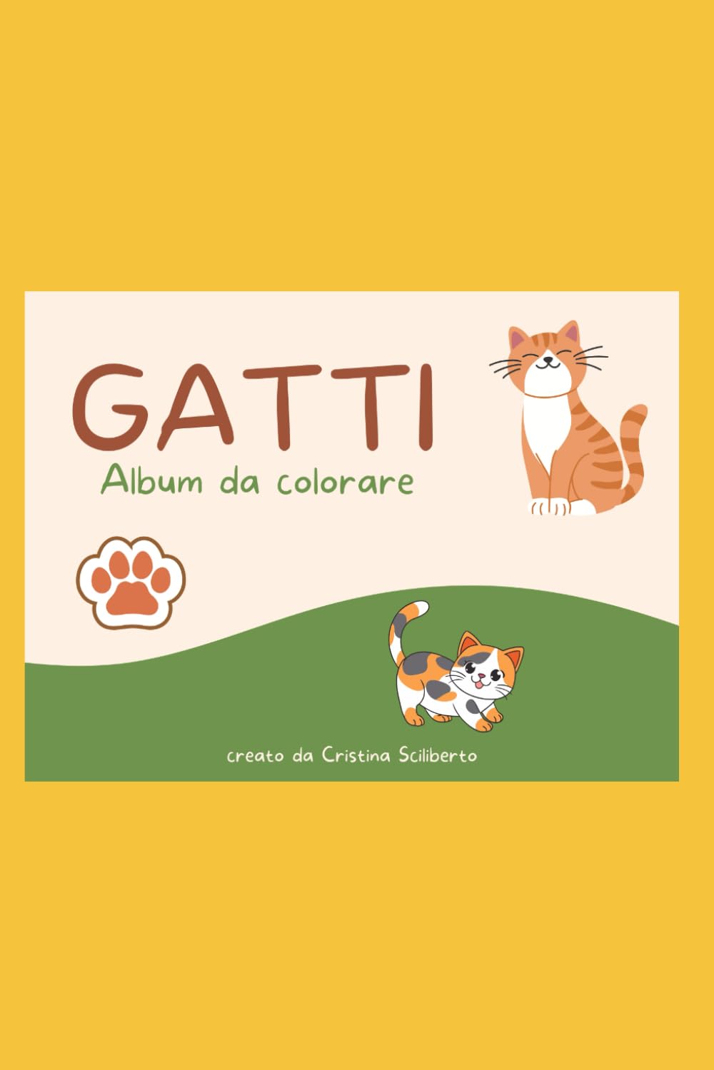 Gatti Album da colorare: Libro da colorare per ragazzi