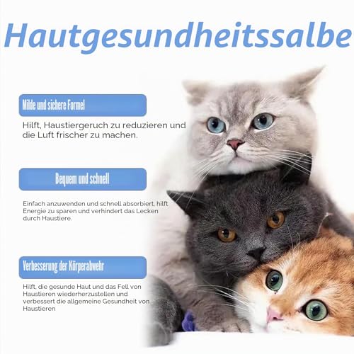 Milbenentferner, Milbenentfernungscreme, Haustier-Juckreiz-Behandlung, Milben-Behandlung für Hunde, Milbenentferner für Hunde, gegen Juckreiz und Milben, 3 Stück