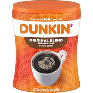 Dunkin’ Original Blend Medium Roast Ground Coffee, 30 Ounce
