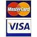 Visa/Mastercard Window or Door Decal- 2 Sided Large