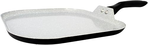 IMUSA - Plancha antiadherente de cerámica prémium de 10.5 pulgadas con mango Cool Touch, color negro mate