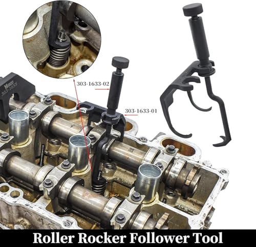 Image of 303-1655 303-1633 Engine Camshaft Alignment Tool | Compatible with Ford 3.5L EcoBoost V6 Upgraded F-150 Lincoln Navigator, with Camshaft Roller Rocker Follower Tool, RT11