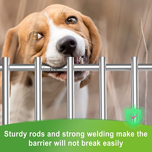 Pexfix 6 Pack No Dig Fence Animal Barrier Fence 25X14-Inch Underground Decorative Garden Fence, Rustproof Metal Dog Fence Ground Fence Stakes For Outdoor Garden Yard Patio #TOP5