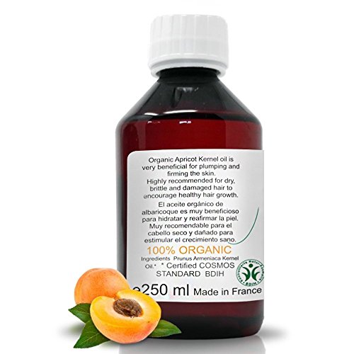 Bio Aprikosenkernöl Kaltgepresst Gesicht, Körper & Haarpflege Verjüngend & Feuchtigkeitsspendend Geeignet für empfindliche Haut Fördert das Haarwachstum, 250 ml