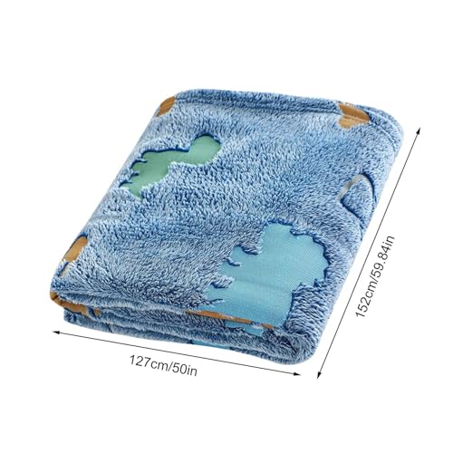 Couverture phosphorescente dinosaure en flanelle double face pour lit enfant