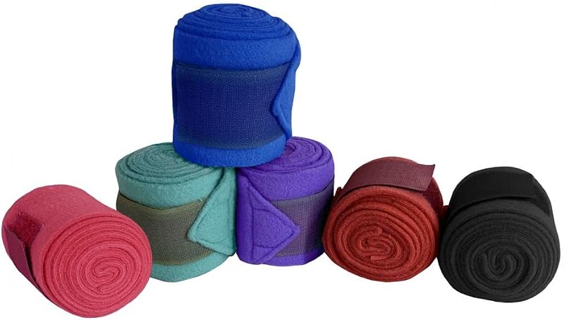 Bandagem de Fleece para Pônei Showman com Fechamento em Velcro, 4 Unidades