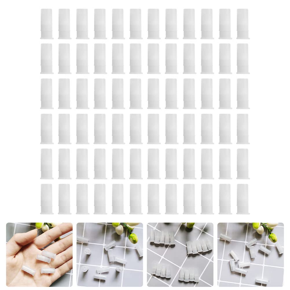 100 Pcs White Toy Noise Makers Insert Squeakers, Plastic Dog Squeaky Toy Whistles, Dog Squeak Toys Toy Insert Replacements,Dog Whistles,Plastic Whistle,DIY Toys Accessories (15.5x4.8mm) 1