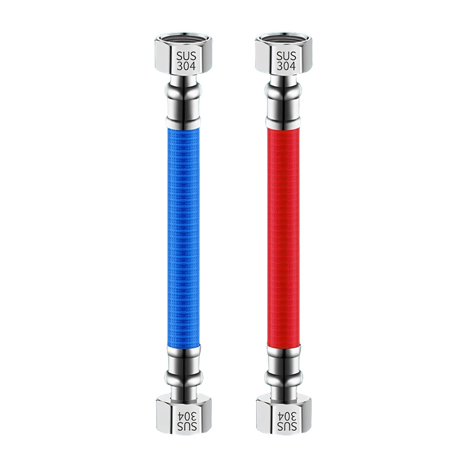 of Heavy Duty 304 Stainless Steel Water Heater Hoses 3 4 Inch FIP Threaded Mineral Water Supply Connector
