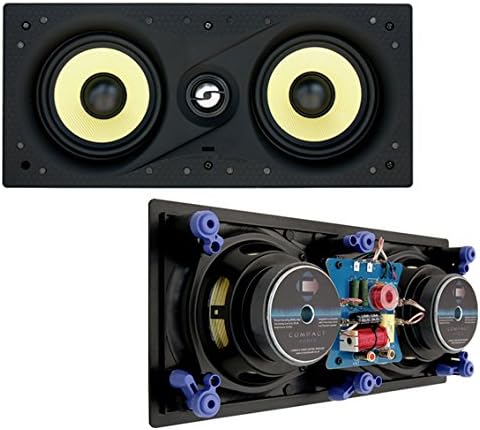Compact Audio Fidelity W5 LCR Dual 5.25" In-wall Kevlar and Titanium speaker (SINGLE)